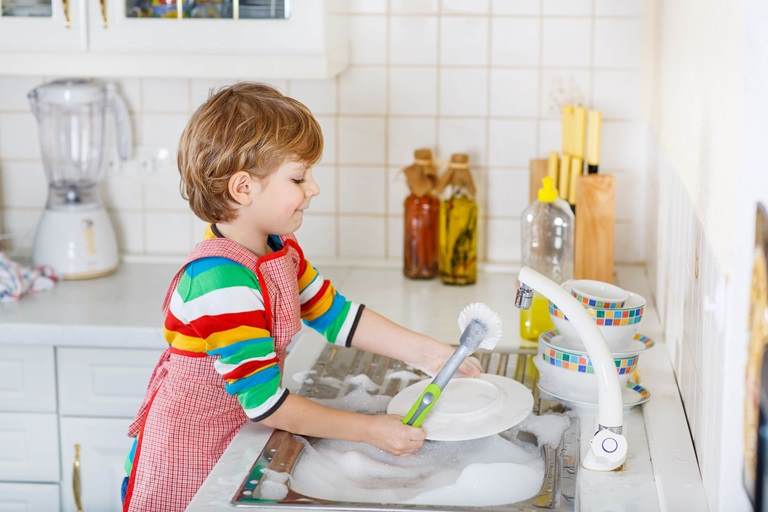 washing up